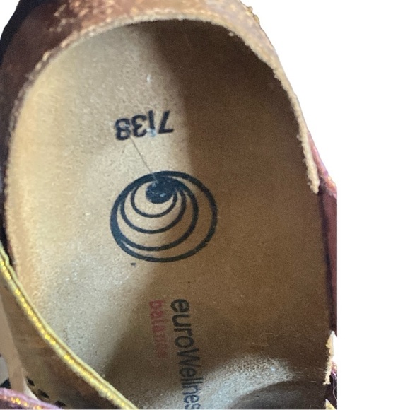 Euro Wellness Balance Leather Sandals Women’s Size 7 NWOT Boho Earthtone… - Picture 6 of 9